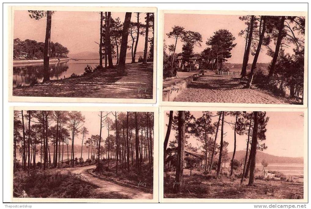 CPA  LOT DE 4 QUATRE OLD HOSSEGOR FRANCE POSTCARDS MORE FRANCE LISTED @1 EURO OR LESS - Hossegor