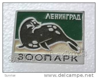 Animals: Fur-seal (forest Reserve) / Old Soviet Badge _70_an4194 - Animals