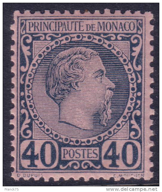 *PROMO* 40c Charles III Neuf * TB  Et Signé (Y&T N° 7 , Cote 125€) - Other & Unclassified