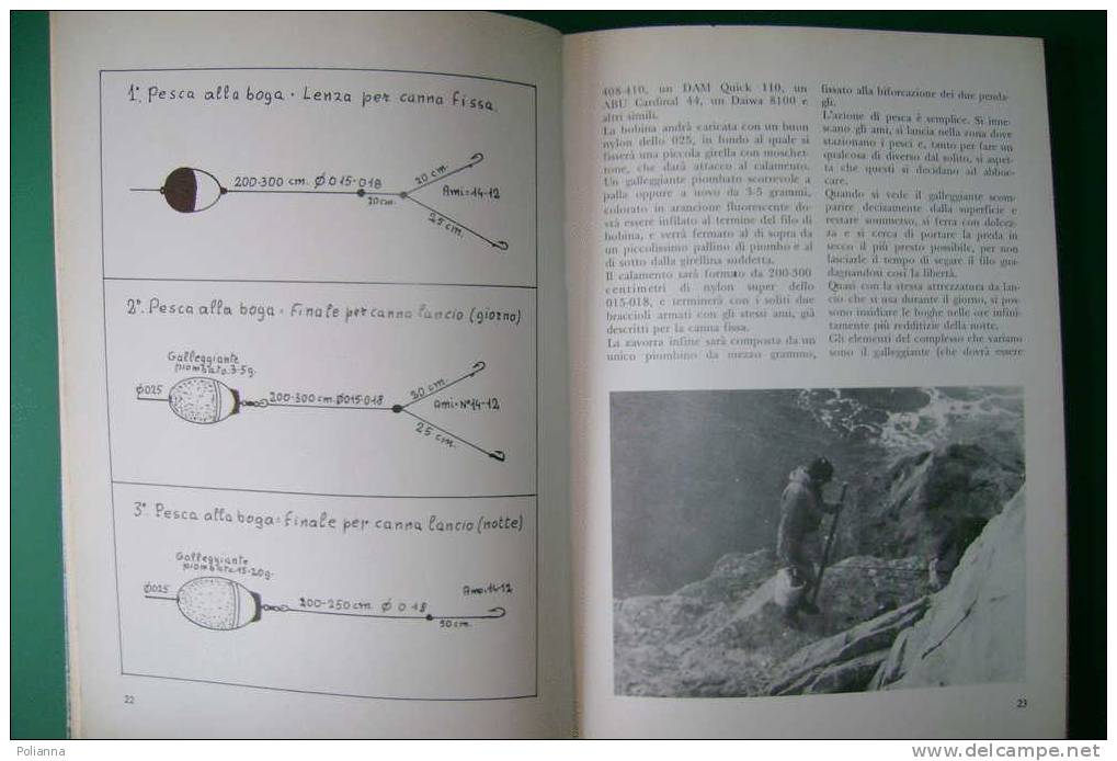 PDK/19 Alberto Marchi LA PESCA DELLE COSTE ROCCIOSE Editoriale Olimpia 1979 - Chasse Et Pêche