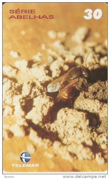 TARJETA DE BRASIL ABEJA Y FLOR (BEE- FLOWER) - Honingbijen