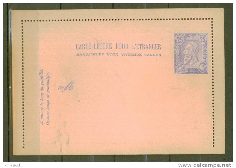 BELGIQUE  Entier Postal  Carte Lettre Neuve - Cartes-lettres