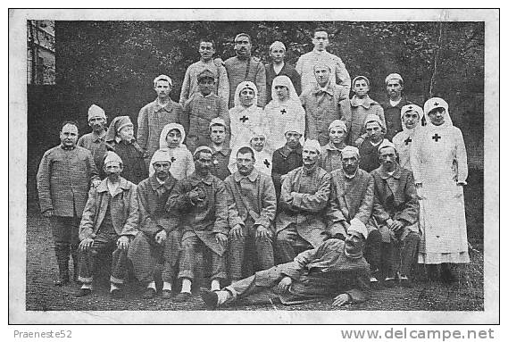 Bologna-ospedale Asilo Infantile.gruppo Dottori E Infermieri.viaggiata 1917.rara - Croce Rossa