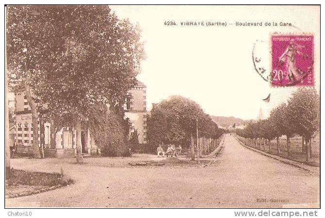 VIBRAYE - Boulevard De La Gare (Bon état) - Vibraye