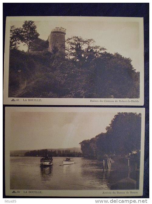 CPA-LA BOUILLE-SEINE MARITIME-76-QUATRE CARTES DES EDITIONS AU PETIT PARIS - La Bouille