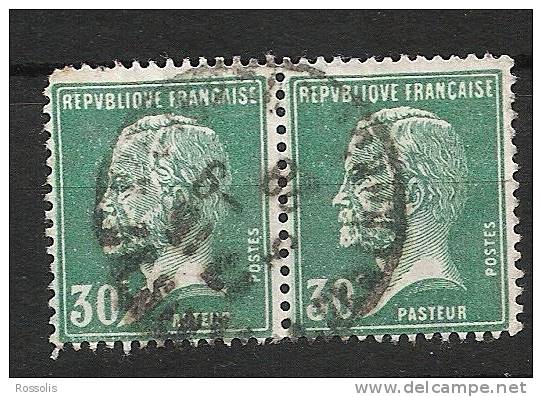 France 174 Attachés  Pasteur Cachet Rond 2e Choix - 1922-26 Pasteur