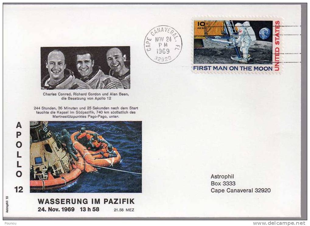 &#9733;US - APOLLO 12 - SPLASHDOWN IN PACIFIC (319) - United States