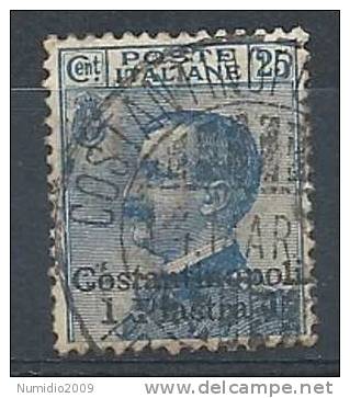 1909-11 COSTANTINOPOLI USATO 1 PI - RR7792 - Europa- Und Asienämter