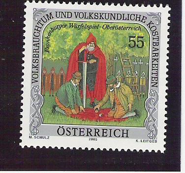 2005 Austria Österreich Mi.  2543 ** MNH Frankenburger Würfelspiel - Unused Stamps