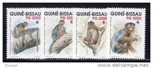 GUINEA BISSAU 1992 MICHEL 1185-1188  MNH - Affen