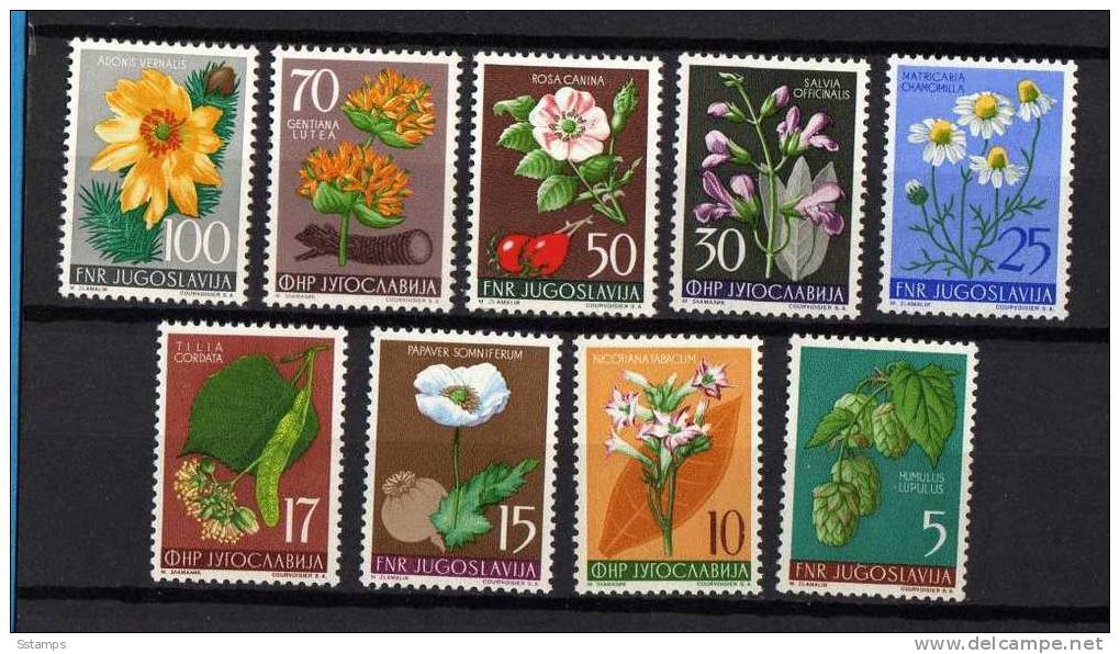 U-Rb   JUGOSLAVIA  FLORA FIORI  LUX NEVER HINGED - Unused Stamps