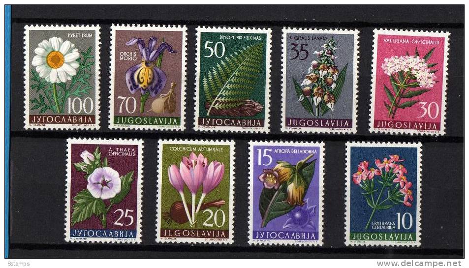 U-Rb   JUGOSLAVIA  FLORA FIORI  LUX NEVER HINGED - Unused Stamps