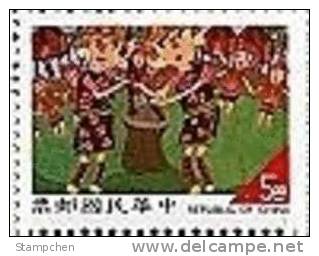 Taiwan 1996 Kid Drawing Stamp #3087a Aborginal Dance Costume Culture - Ungebraucht