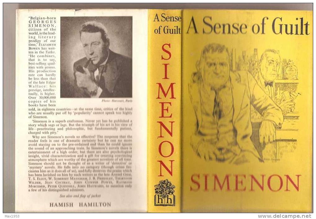 SIMENON   A Sense Of Guilt, Hamish Hamilton, London, 1955 - Simenon