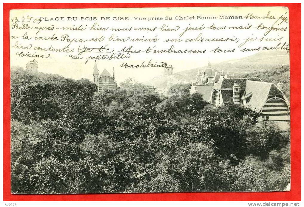 * PLAGE DU BOIS DE CISE-Vue Du Chalet Bonne-Maman-1903(2 Timbres Au Dos) - Bois-de-Cise