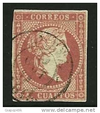 SPAGNA - 1856 / 59 - ISABELLA II -  N. 43 Usato - Cat. 1,00 €  -  Lotto 324 - Usati