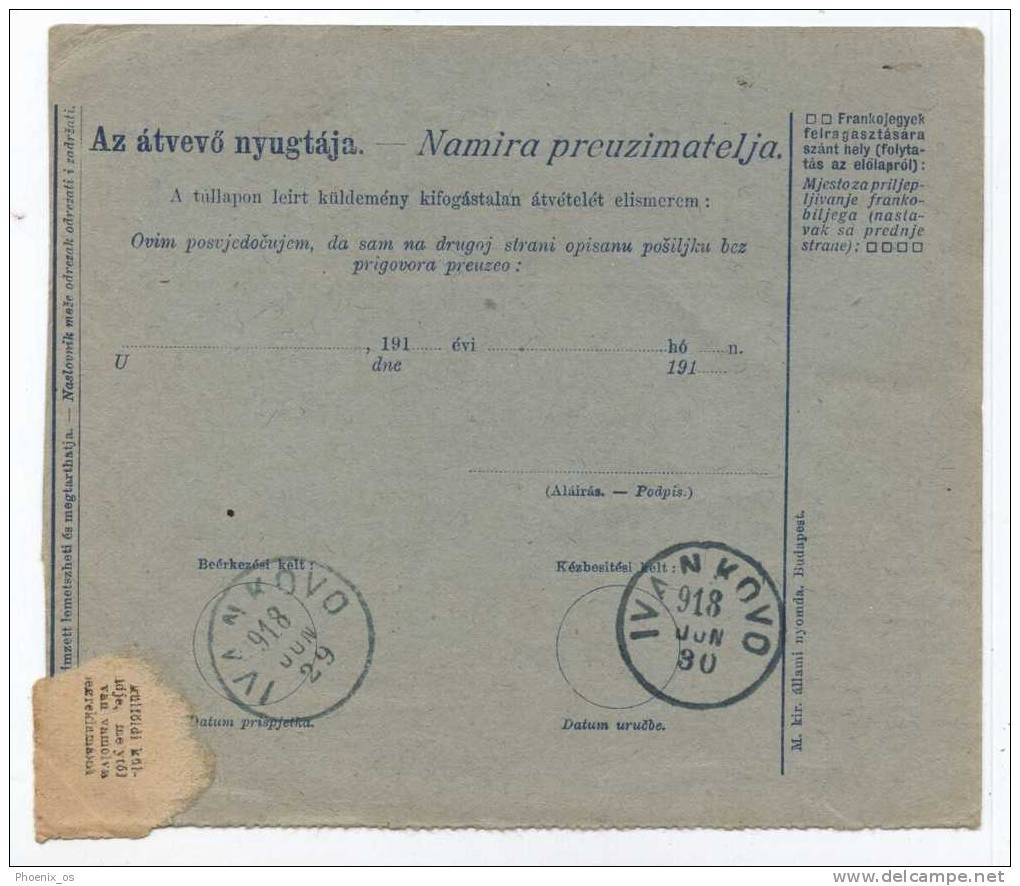 CROATIA - SAVSKI MAROF, Package Card, Hungarie Francature, 1918. - Croatia