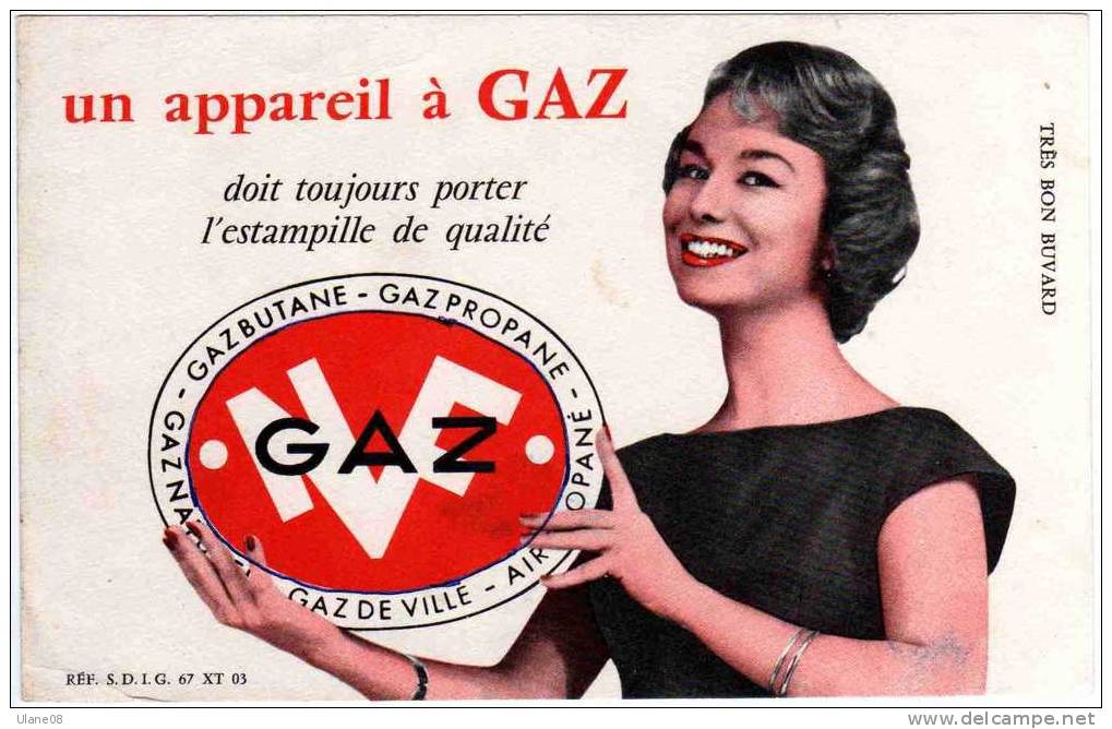 Buvard Un Appareil à Gaz - G