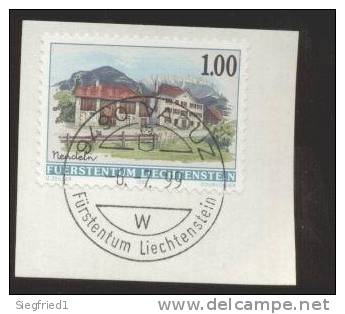 Liechtenstein Gestempelt Briefstücke 1193Dorfansichten - Used Stamps