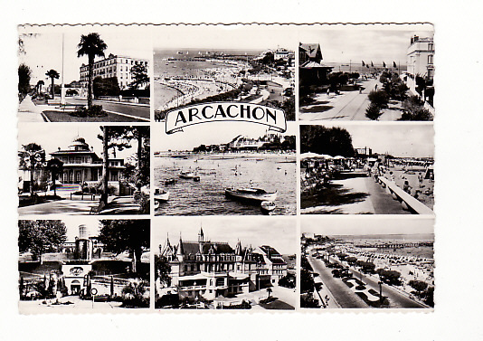 Carte 1950 ARCACHON MULTIVUES - Arcachon