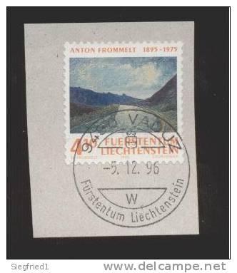 Liechtenstein Gestempelt Briefstücke 1110 Maler - Used Stamps