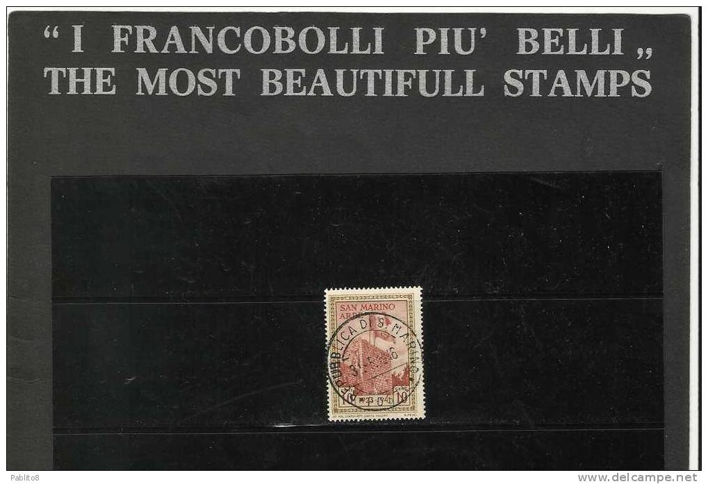 SAN MARINO 1942 ARBE C.10 TIMBRATO - Used Stamps