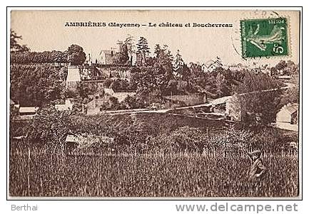 53 AMBRIERES - Le Chateau Et Bouchevreau - Ambrieres Les Vallees