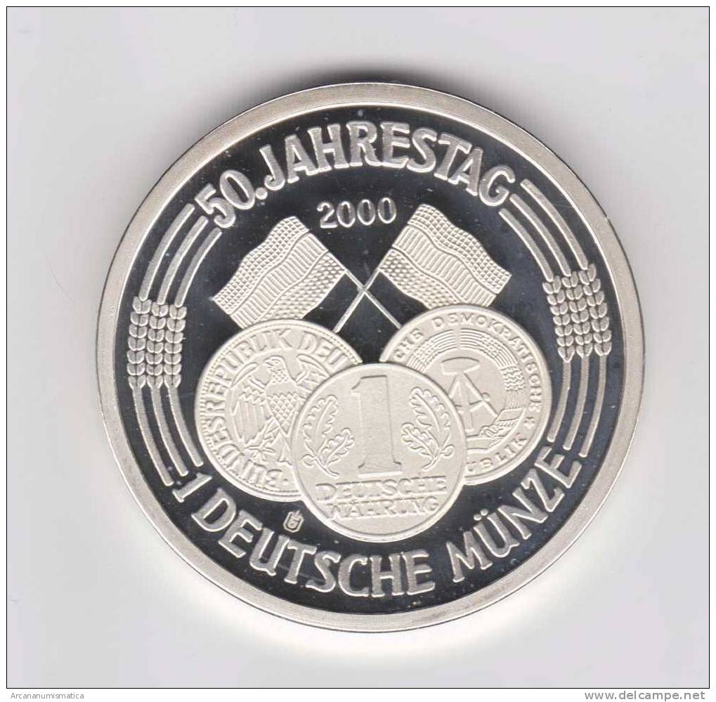 ALEMANIA  MEDALLA  SC/UNC  "1 DEUTSCHE WÄRRUNG 2000"  DL-9636 - Otros & Sin Clasificación