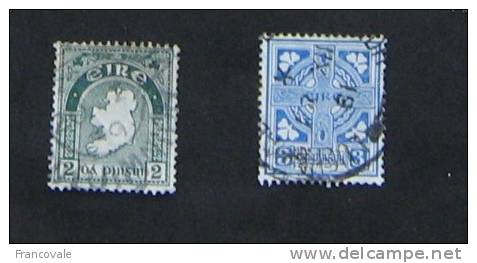Irlanda Eire 1922-45 2 Stamps - Usados