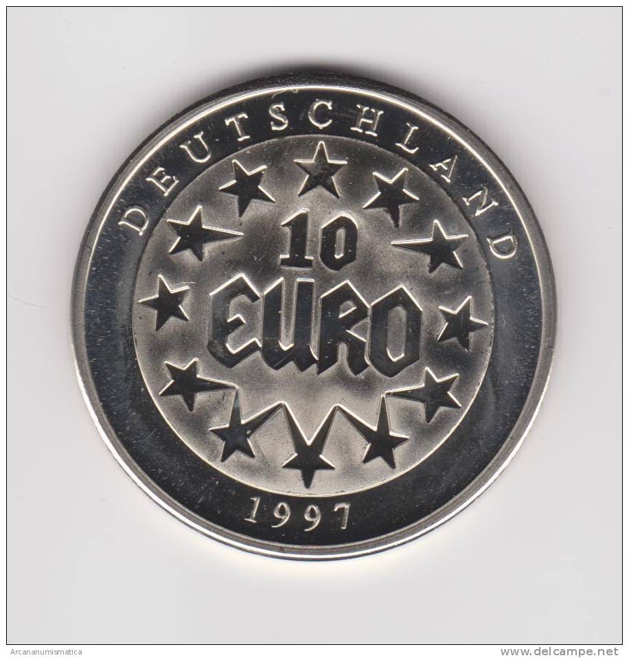 ALEMANIA  MEDALLA  SC/UNC  "EUROPE 1997 10 EURO"  DL-9635 - Andere & Zonder Classificatie