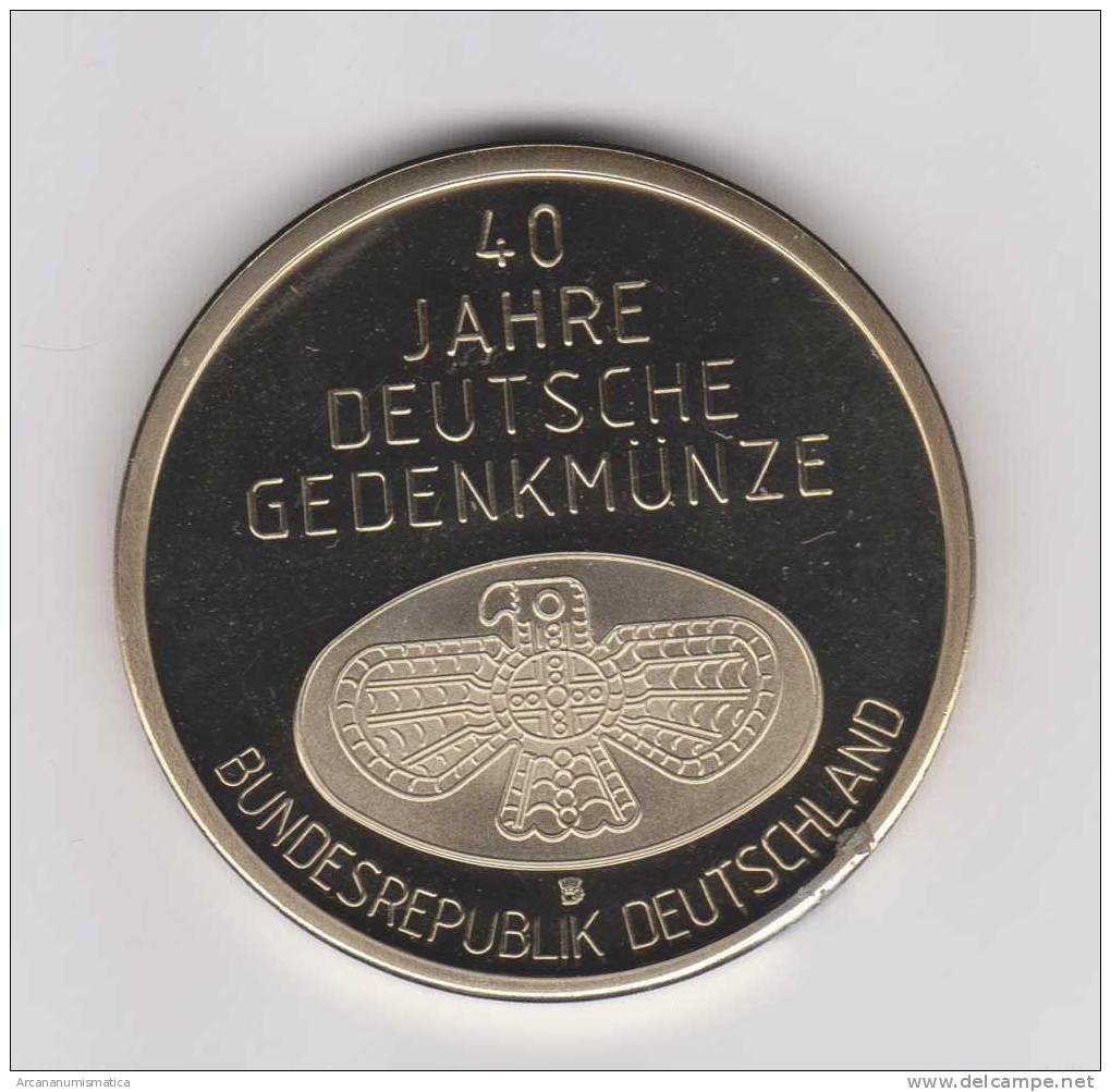 ALEMANIA  MEDALLA  SC/UNC  "40 JAHRE DEUTSCHE GEDENKMÜNZE"  DL-9637 - Andere & Zonder Classificatie