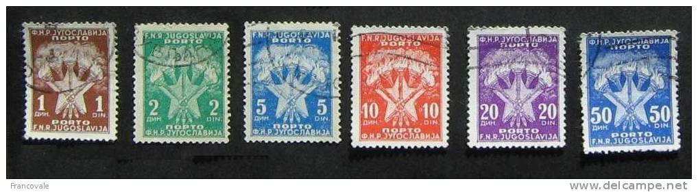 Jugoslavia Tasse Porto 6 Stamps - Postage Due