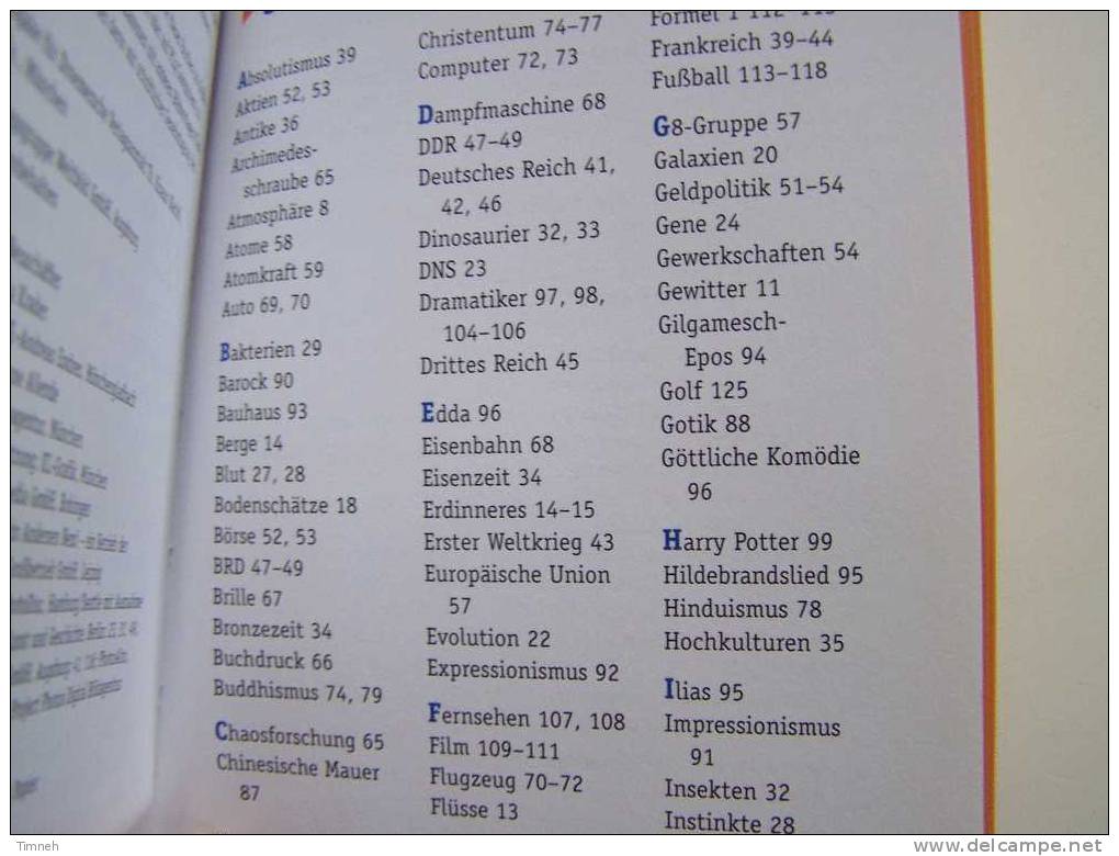 KNAURS TASCHENLEXIKON ALLGEMEIN BILDUNG 2001petit Format 14cmX10cm Erde Mensch Sport Religion Philosophie - Enzyklopädien