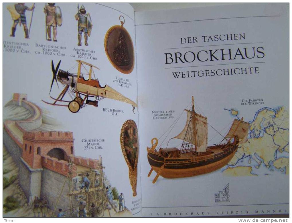 N°6. Der Taschen BROCKHAUS WELTGESCHICHTE Petit Format 13cmX10cm Lexicon Für Uberall-Themen- - Brokhaus