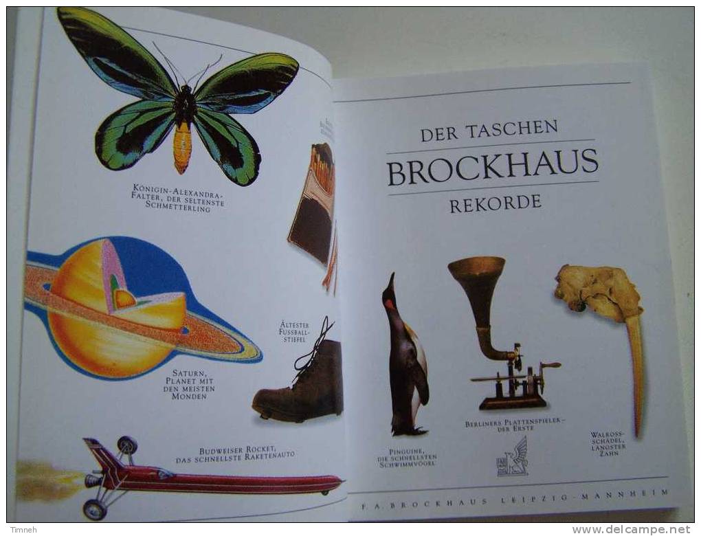 N°5. Der Taschen BROCKHAUS REKORDE Petit Format 13cmX10cm Lexikon Für Uberall Themen- - Brokhaus