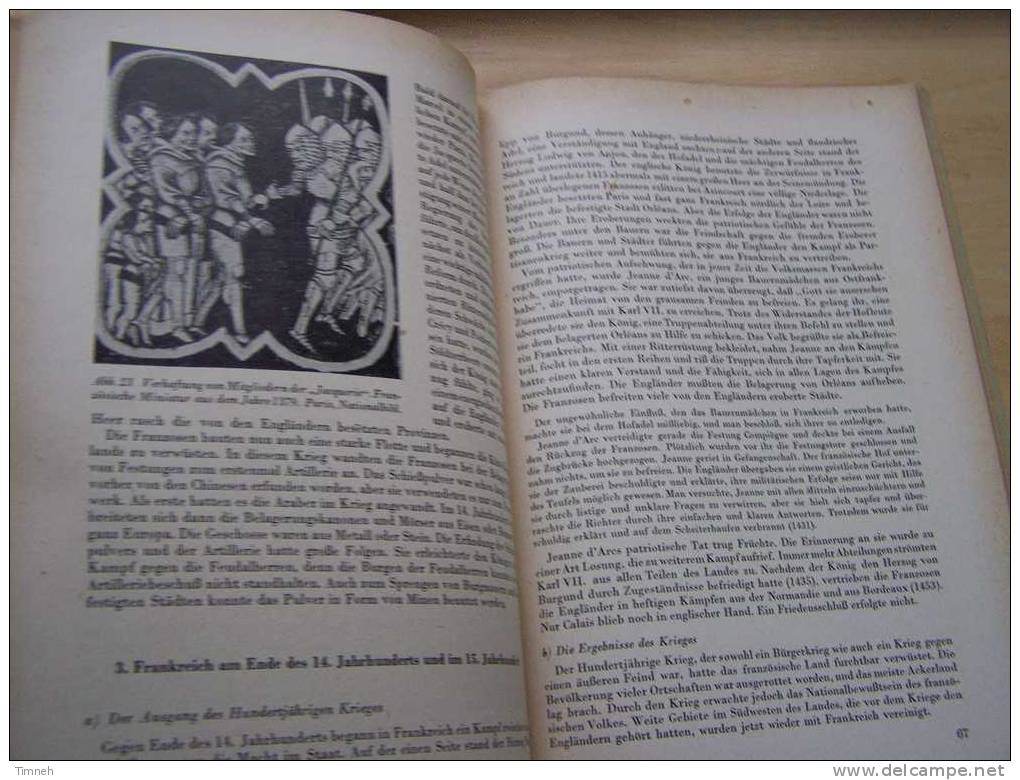 5107b. LEHRBUCH Für Den GESCHICHTS UNTERRICHT -10.SCHULJAHR .II.HEFT-1953 Volk Und Wissen Volkseigener Verlag Berlin - School Books