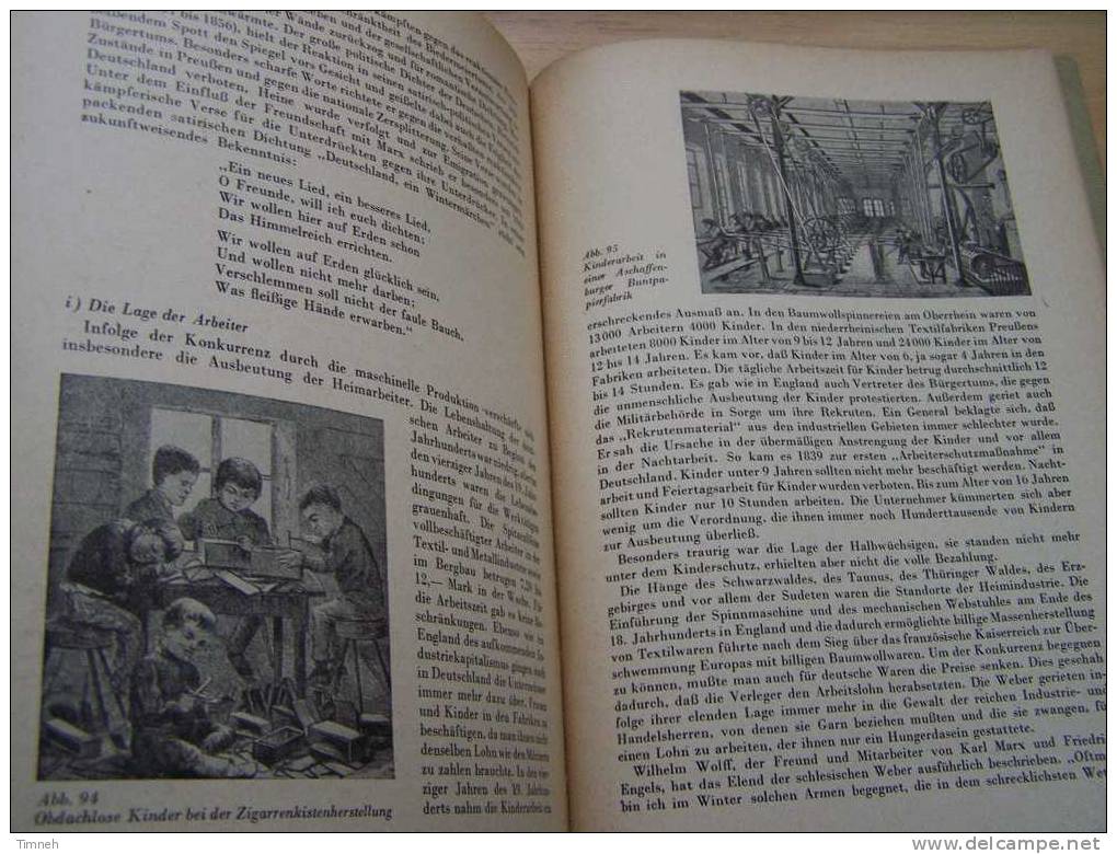 5108a.LEHRBUCH Für Den GESCHICHTS UNTERRICHT-11.SCHULJAHR .I.HEFT-1953-Volk Und Wissen Volkseigener Verlag Berlin - Libros De Enseñanza