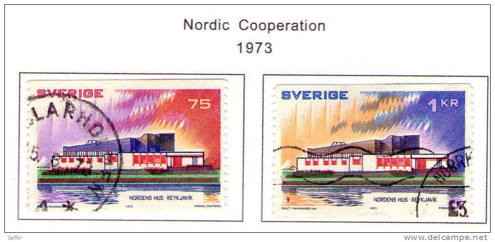 SCHWEDEN / SWEDEN / SVEZIA 1973  Nordic Cooperation Used / Usati - Oblitérés