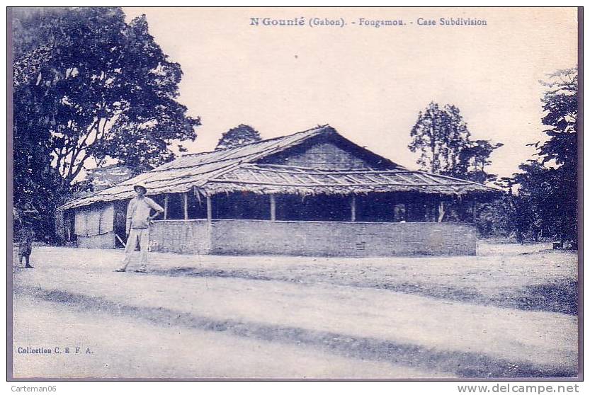 Gabon - N'Gounié - Fougamou - Case Subdivision - Gabón