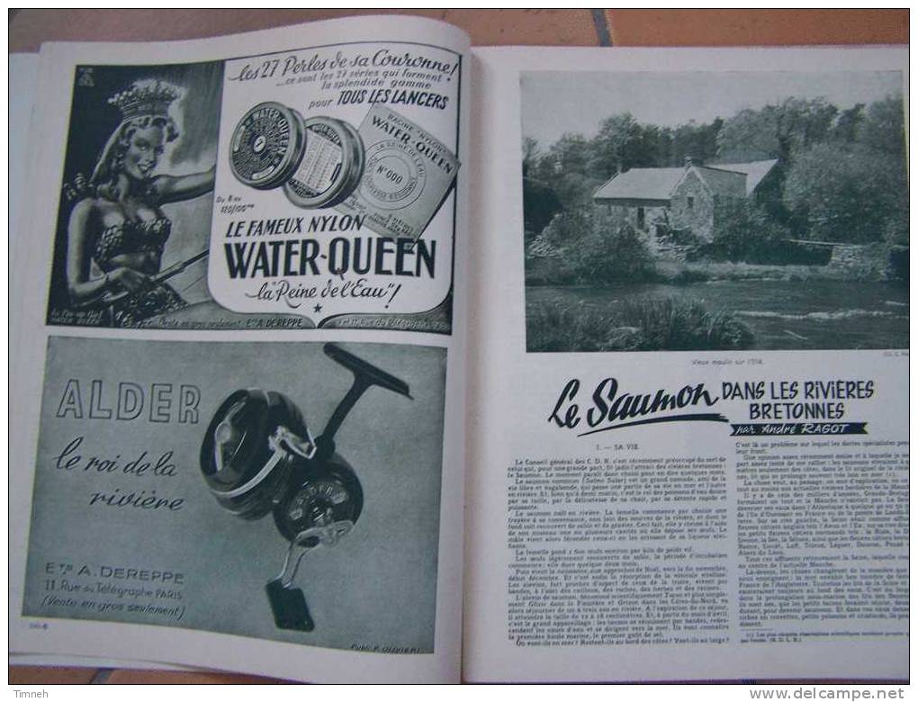 PLAINE ET BOIS- Au Bord De L'eau-février 1953 N°199-une Ombrine Oranaise-pêche Et De Chasse-saumon Rivières Bretonnes. - Fischen + Jagen