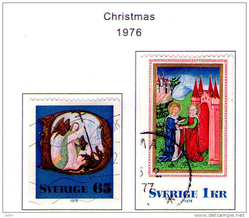 SCHWEDEN / SWEDEN / SVEZIA 1976 Christmas Gest / Used / Usati - Oblitérés