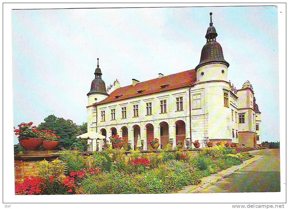 Carte De BARANOW SANDOMIERSKI (Chateau ) ,Polska / Pologne, Avec Timbre Helicoptere MI-2; 1980,TB, Peu Courant ! - Hélicoptères