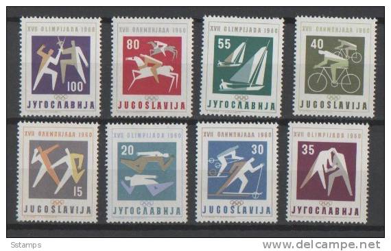 A-171   JUGOSLAVIA JUGOSLAWIEN JUGOSLAVIJA SPORT OLIMPIADI ROMA 1960 NEVER HINGED - Summer 1960: Rome