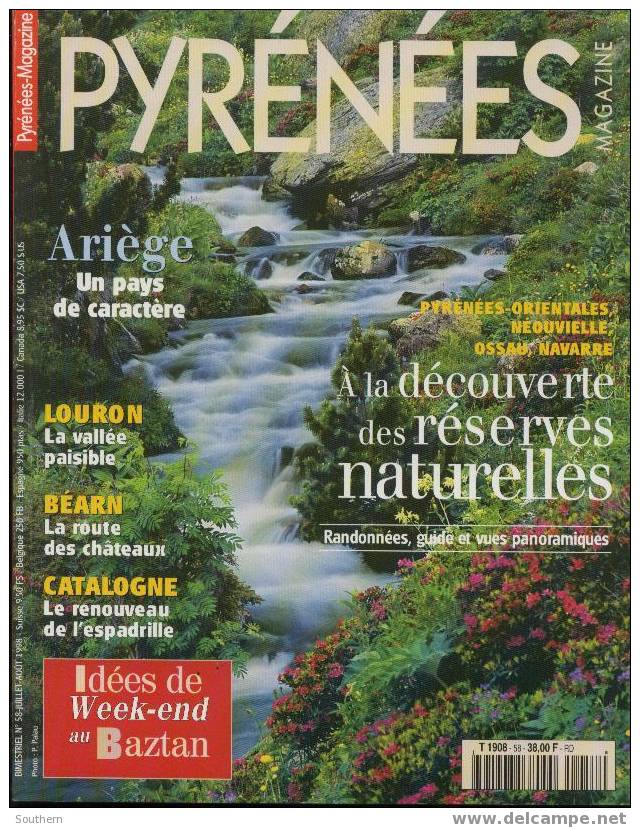 Pyrénées Magazine N° 58 Vallespir Néouvielle Ossau Béarn Louron Mas Larrieu - Aardrijkskunde