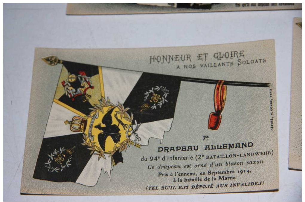 Militaria   Drapeau - Honneur Et Gloire 7 Eme Drapeau Allemand - Patriotic