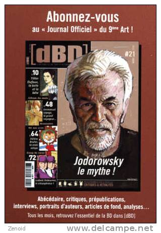 Flyer Abo. DBD Illustré Par Moebius-J. Giraud - Portrait De Jodorowsky - Moebius