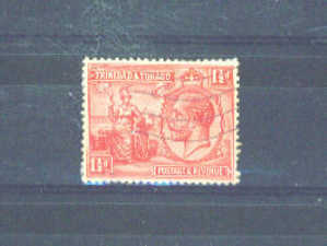 TRINIDAD AND TOBAGO - 1922 George V 11/2d FU - Trinidad & Tobago (...-1961)