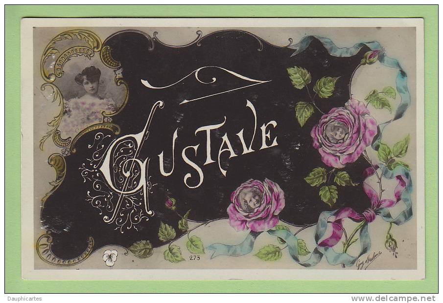 GUSTAVE. Enfants Dans Les Roses. Prénom - Prénoms