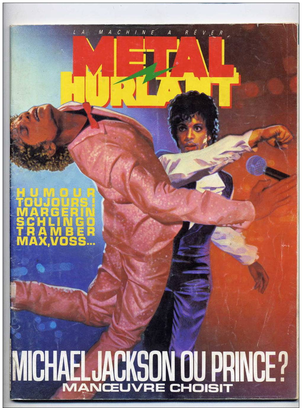 METAL HURLANT N°106 (Michael Jackson Ou Prince ? Philippe Manoeuvre Répond) - Métal Hurlant