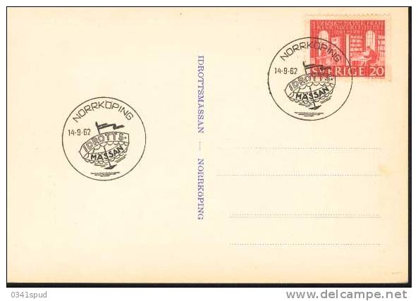 1962  Suéde Sweden   Norrkoping  Idrotts Massan Sur Carte - Other & Unclassified